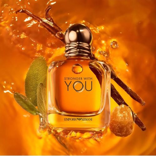 Armani Beauty - Stronger With You - Eau de Toilette - Cologne for Men - Warm Spicy Fragrance - Chestnut, Lavender, Tender Sage, Vanilla Notes